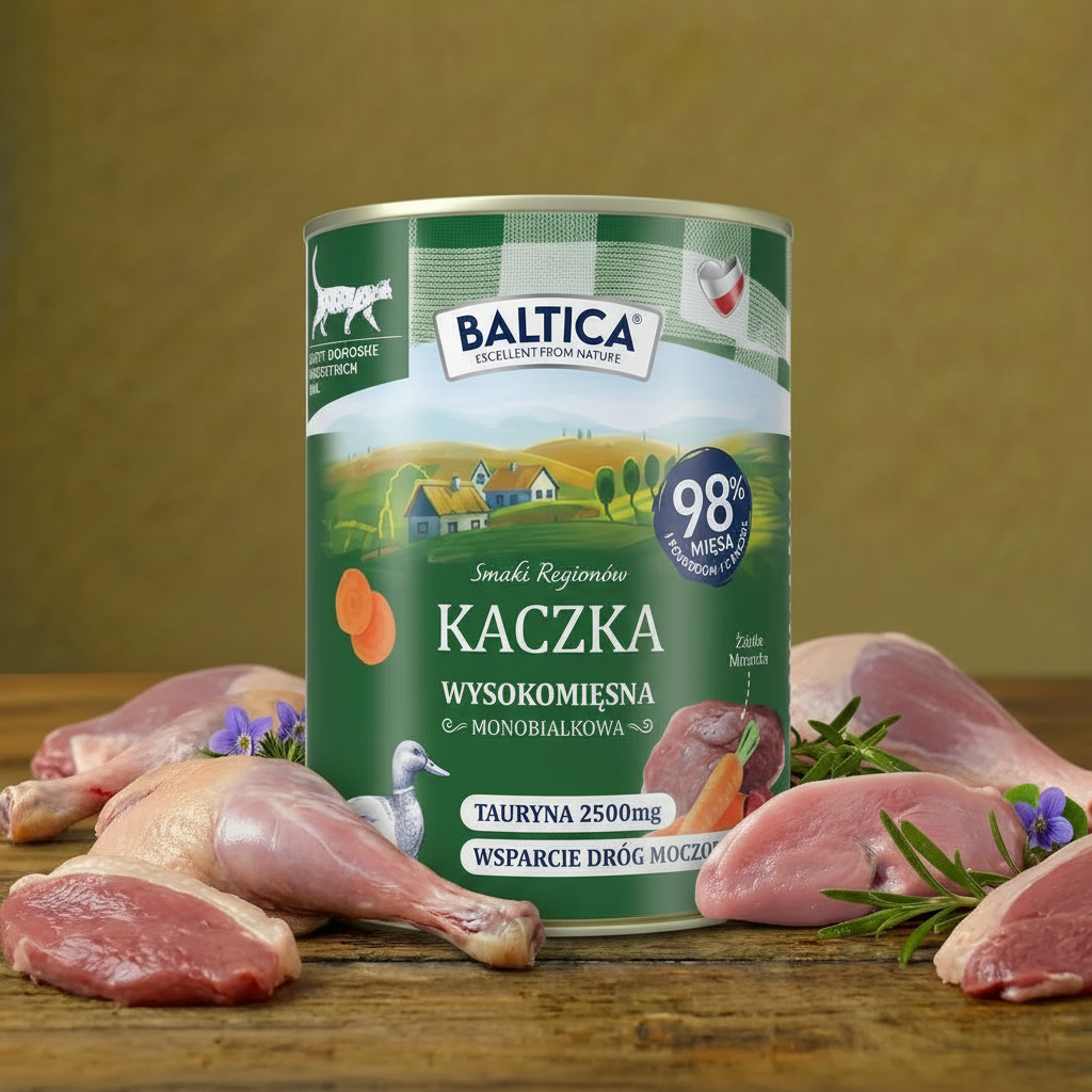 Baltica dla kotów dorosłych Mono Kaczka 400g
