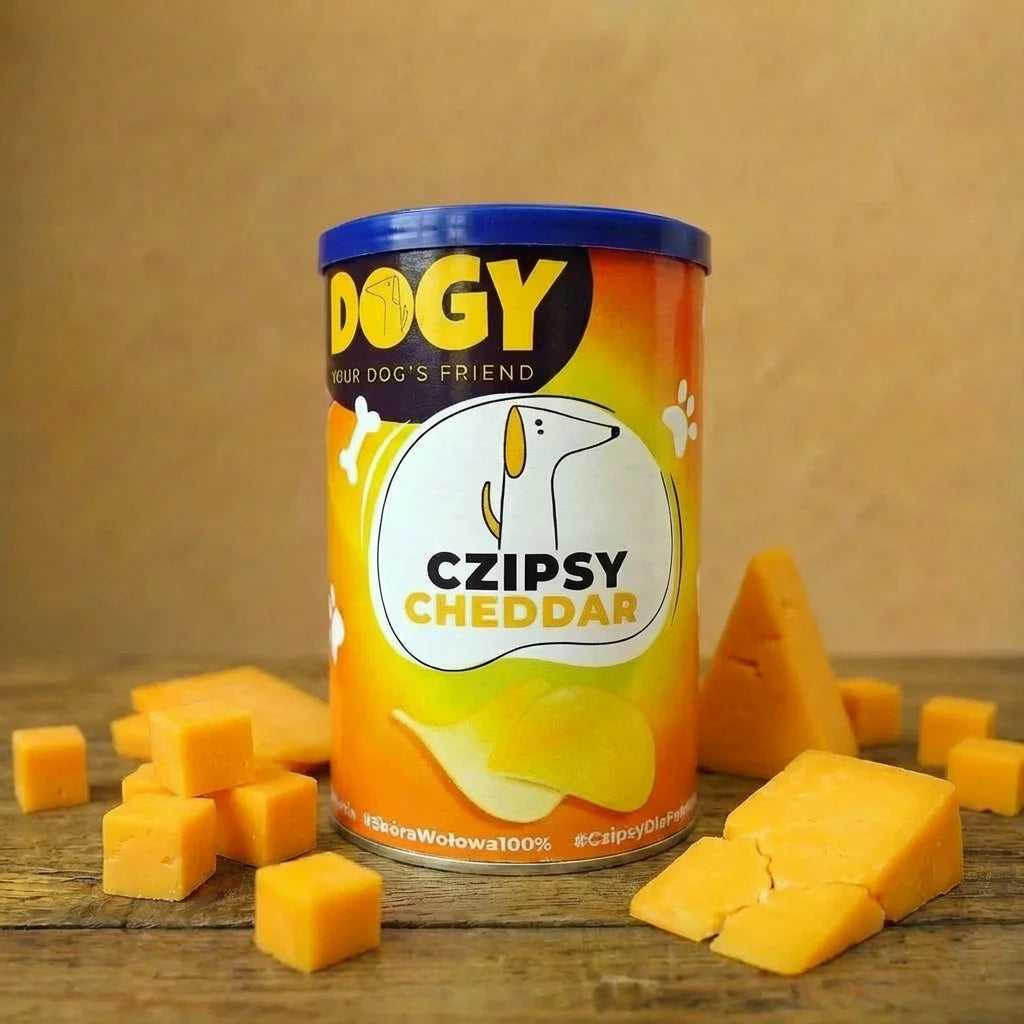 DOGY - Czipsy z serem Cheddar dla psa 120g