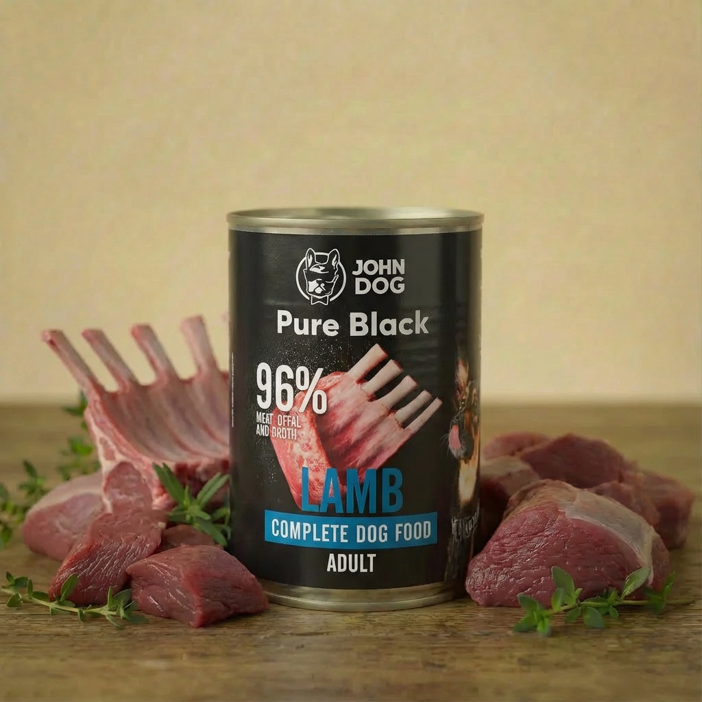 John Dog Pure Black Jagnięcina 400g