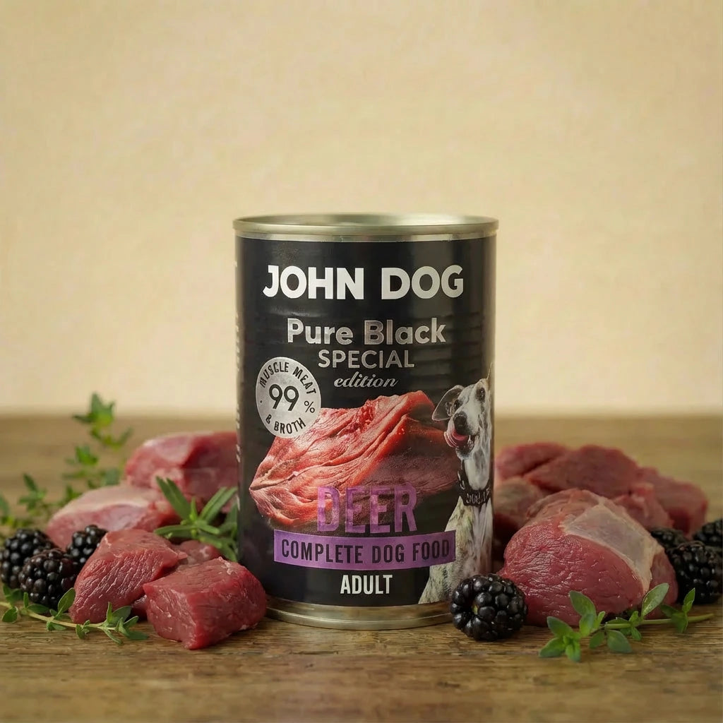 John Dog Pure Black Special Edition Adult Jeleń 400g