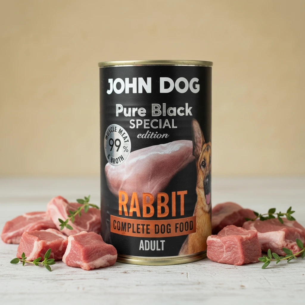 John Dog Pure Black Special Edition Królik 400g
