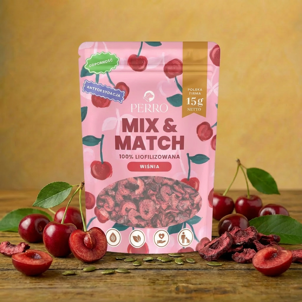 Perro - MIX & MATCH - Wiśnia liofilizowana 15g