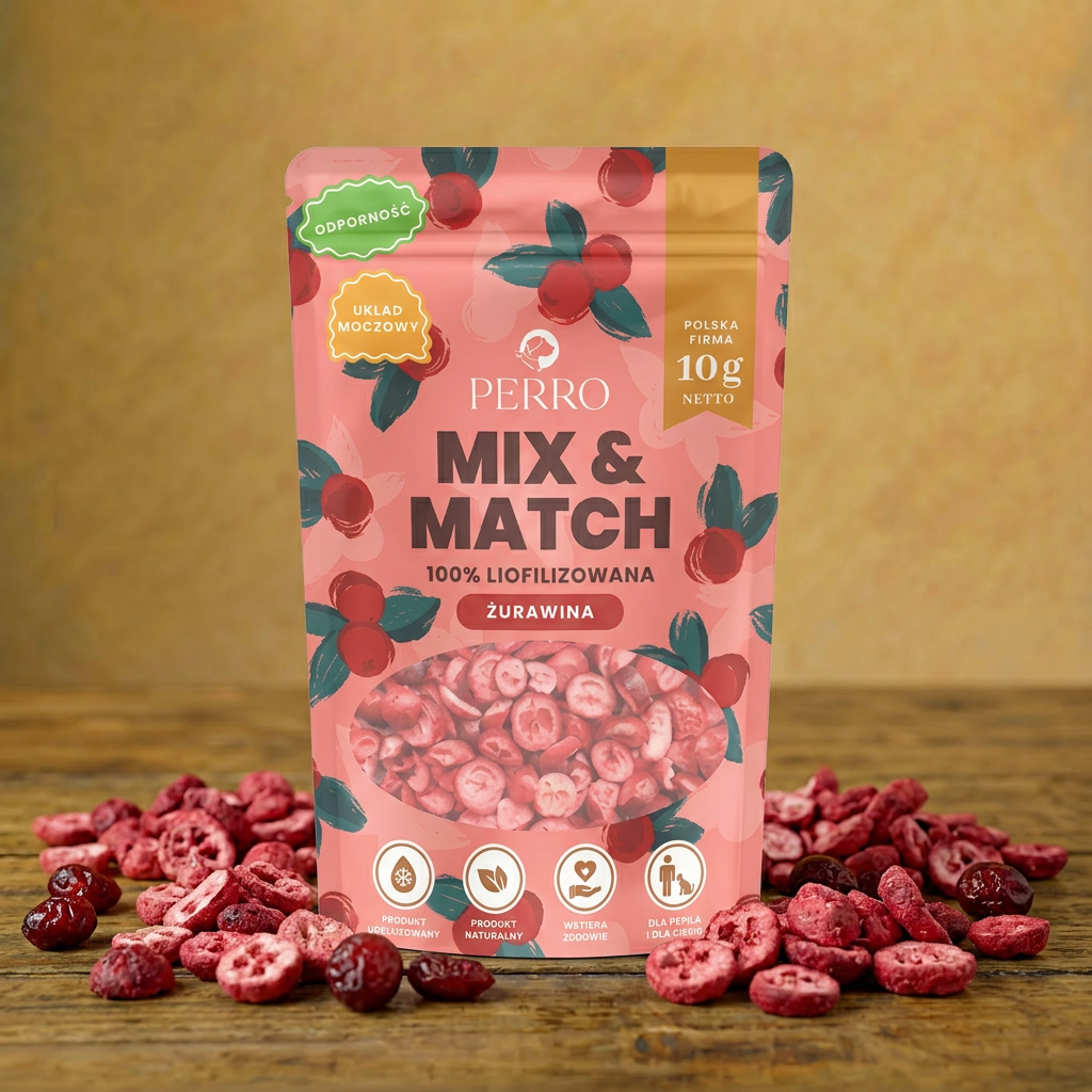 Perro – MIX & MATCH – Żurawina liofilizowana 10g