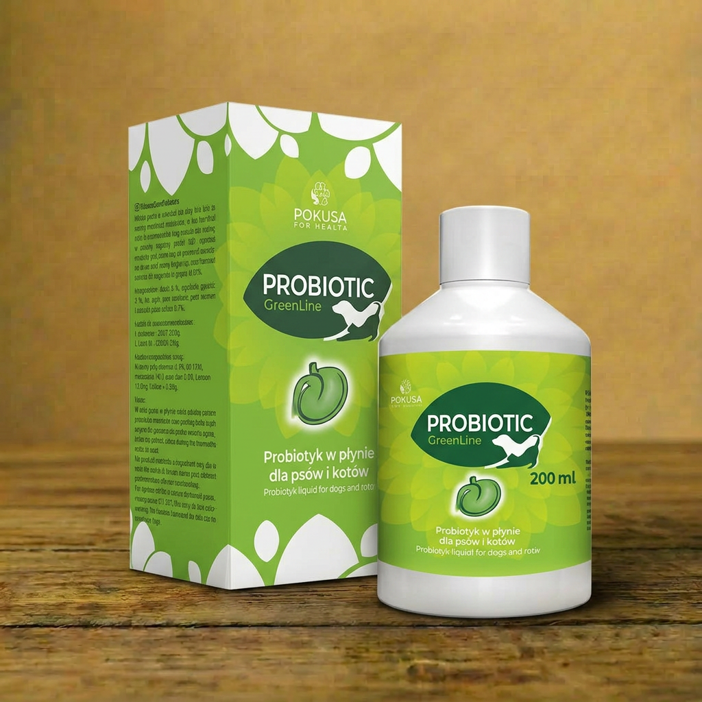 Pokusa – GreenLine Probiotic w płynie dla psów 200 ml