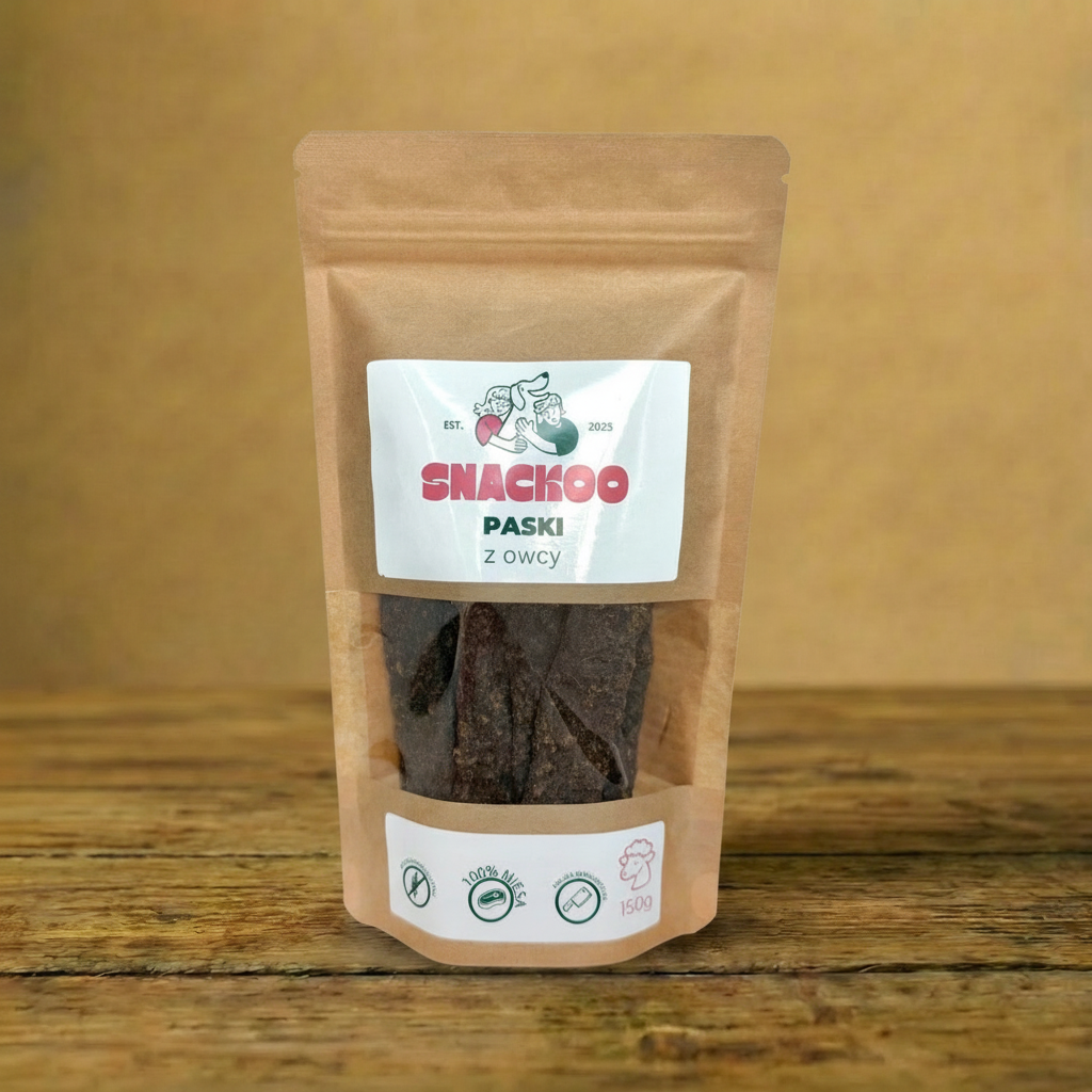 Snackoo - Paski mięsne z owca 150g