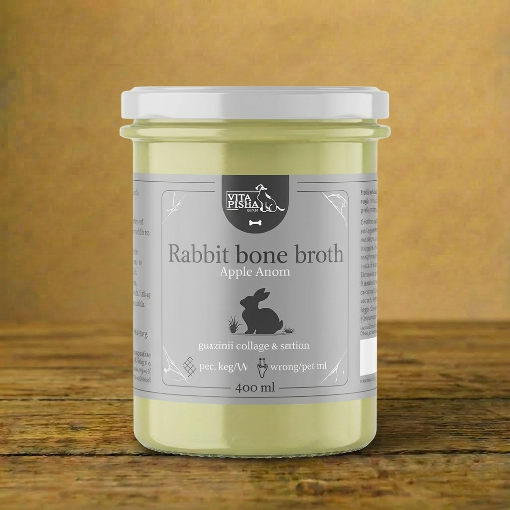 Syta Micha - Bulion z kości królika dla psa 400ml