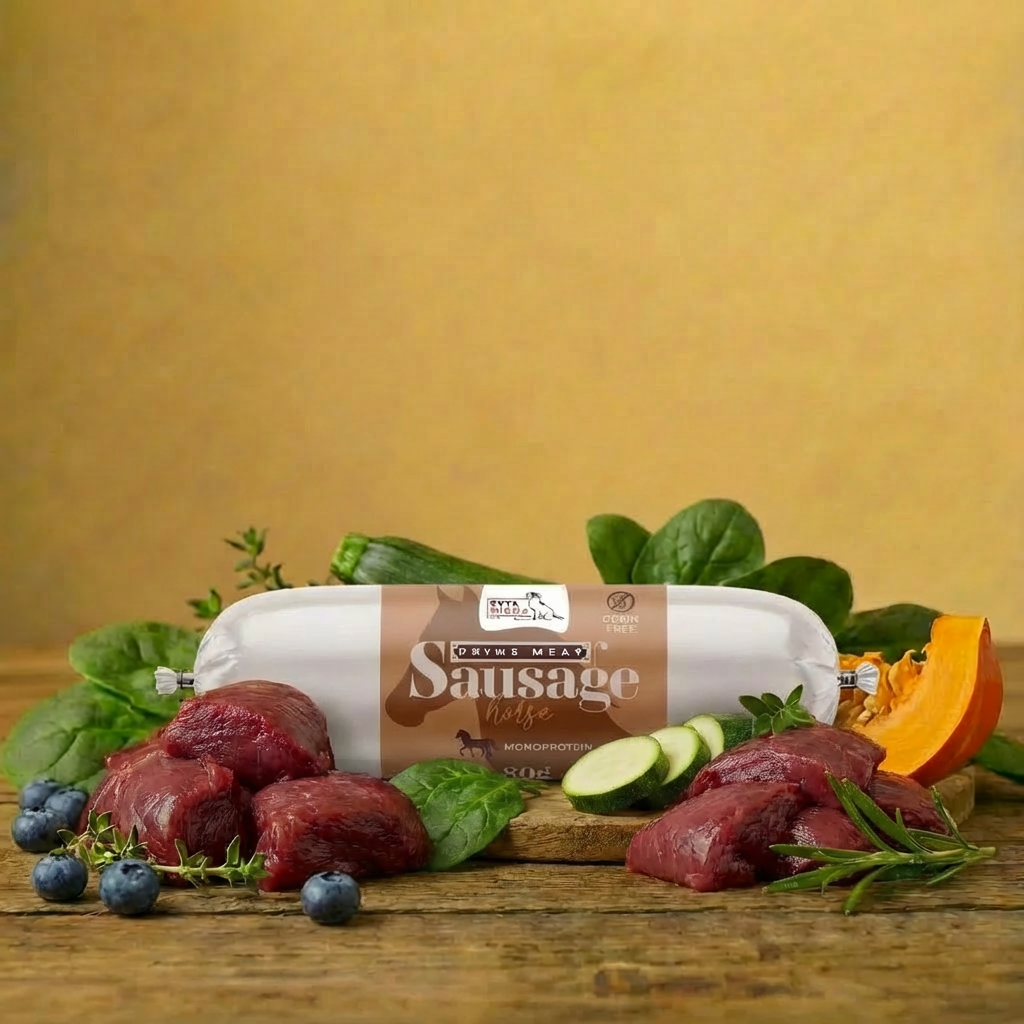 Syta Micha – Prime Meat Kiełbaska – Konina 80 g