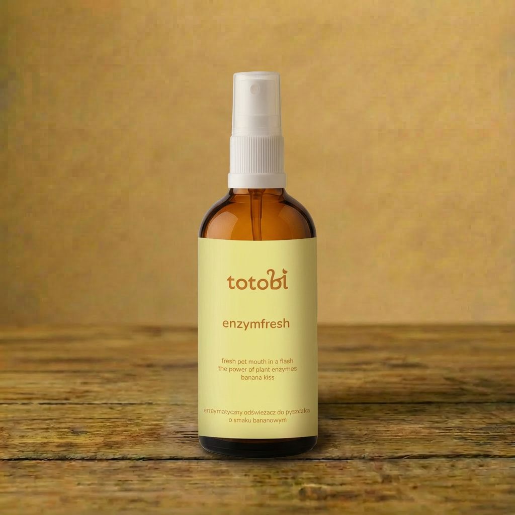 Totobi - Enzymatyczny odświeżacz do pyszczka dla psa i kota o smaku bananowym