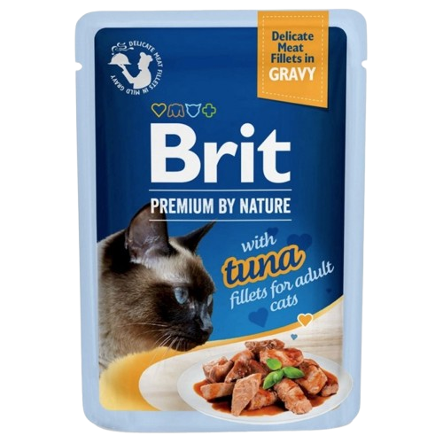 BRIT Premium Cat Fillets in Gravy Tuna TUŃCZYK sos 85g