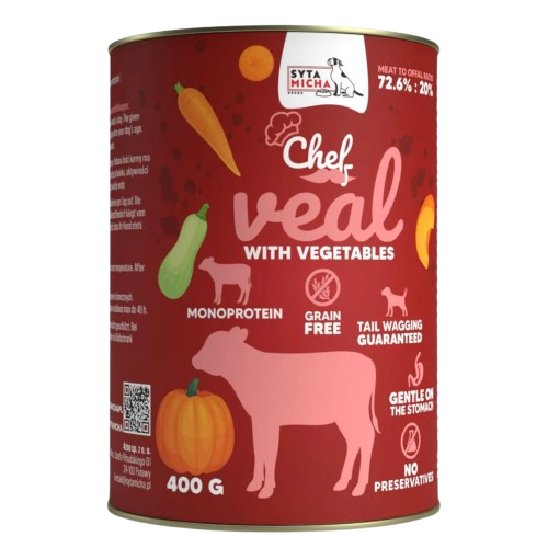 Syta Micha - Chef - Cielęcina z warzywami 400g - Adult