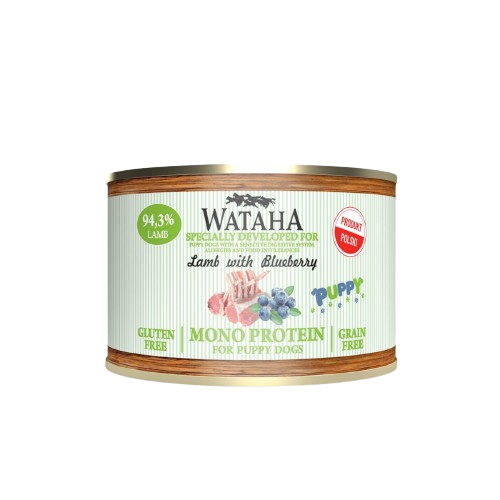 Watacha Mono Protein PUPPY Dog 94,3% Jagnięcina z Borówką Amerykańską