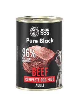 John Dog PURE BLACK Dorosły Wołowina