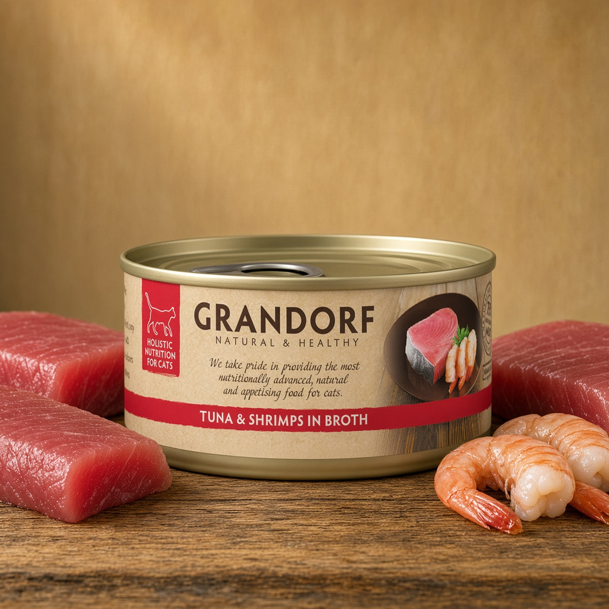Grandorf Tuna Fillet & Shrimps – 70g