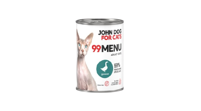 John Dog for Cats 99 menu karma mokra dla kota gęś 400 g