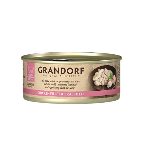 Grandorf Chicken Fillet & Crab Fillet Karma mokra dla kota z kurczakiem i krabem 70 g