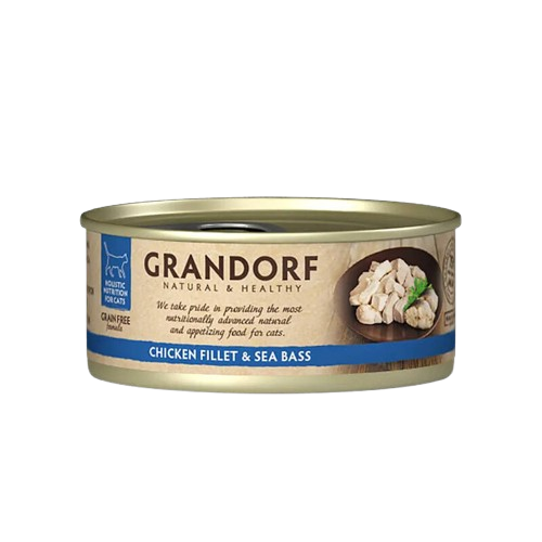 Grandorf Chicken Fillet & Sea Bass Karma mokra dla kota z kurczakiem i okoniem 70 g