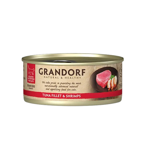 Grandorf Tuna Fillet & Shrimps Karma mokra dla kota z tuńczykiem i krewetkami 70 g