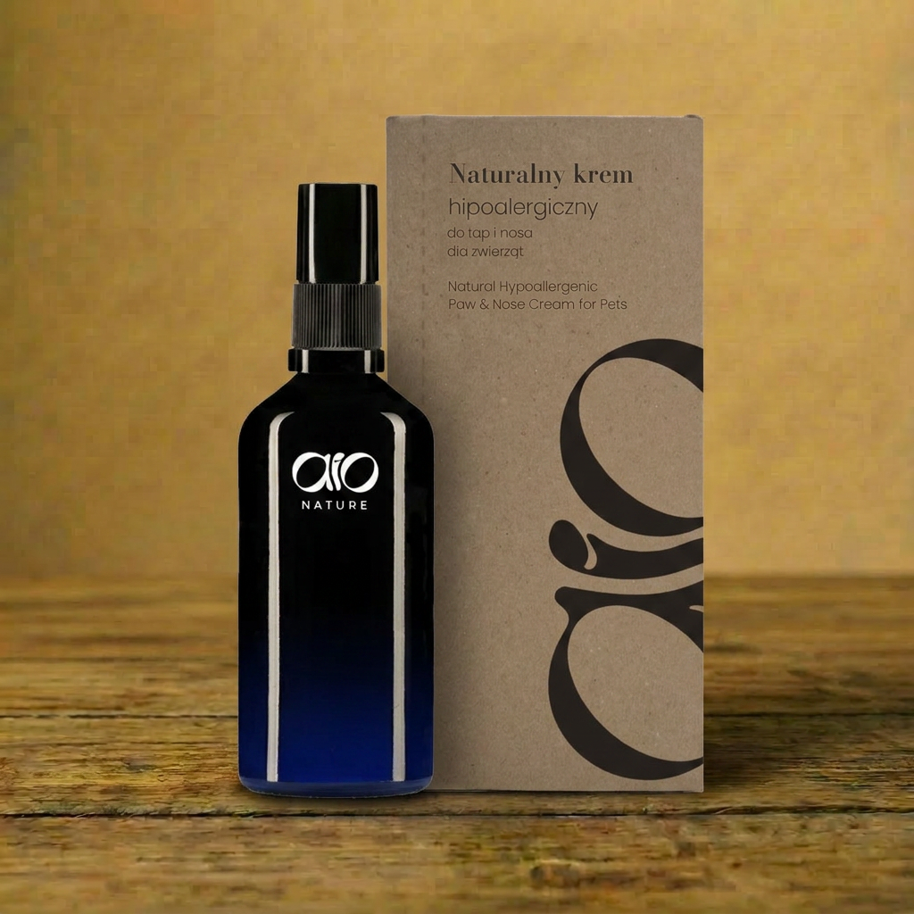 AIO Nature – Naturalny krem hipoalergiczny do łap i nosa dla zwierząt 50 ml