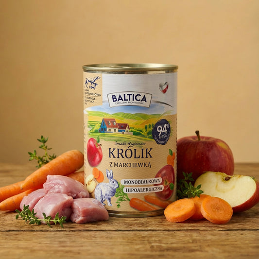 Baltica Adult Królik z marchewką 400g