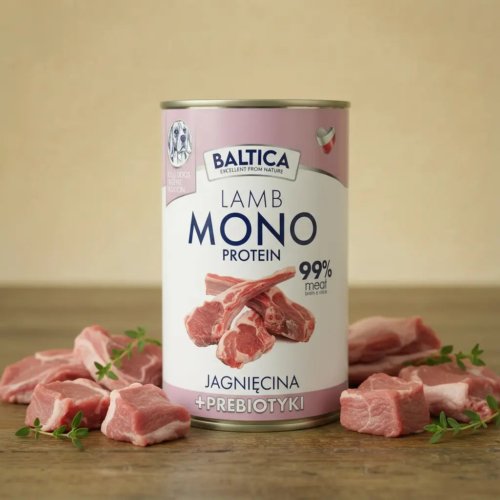 Baltica Jagnięcina z prebiotykami Mono Lamb 400g