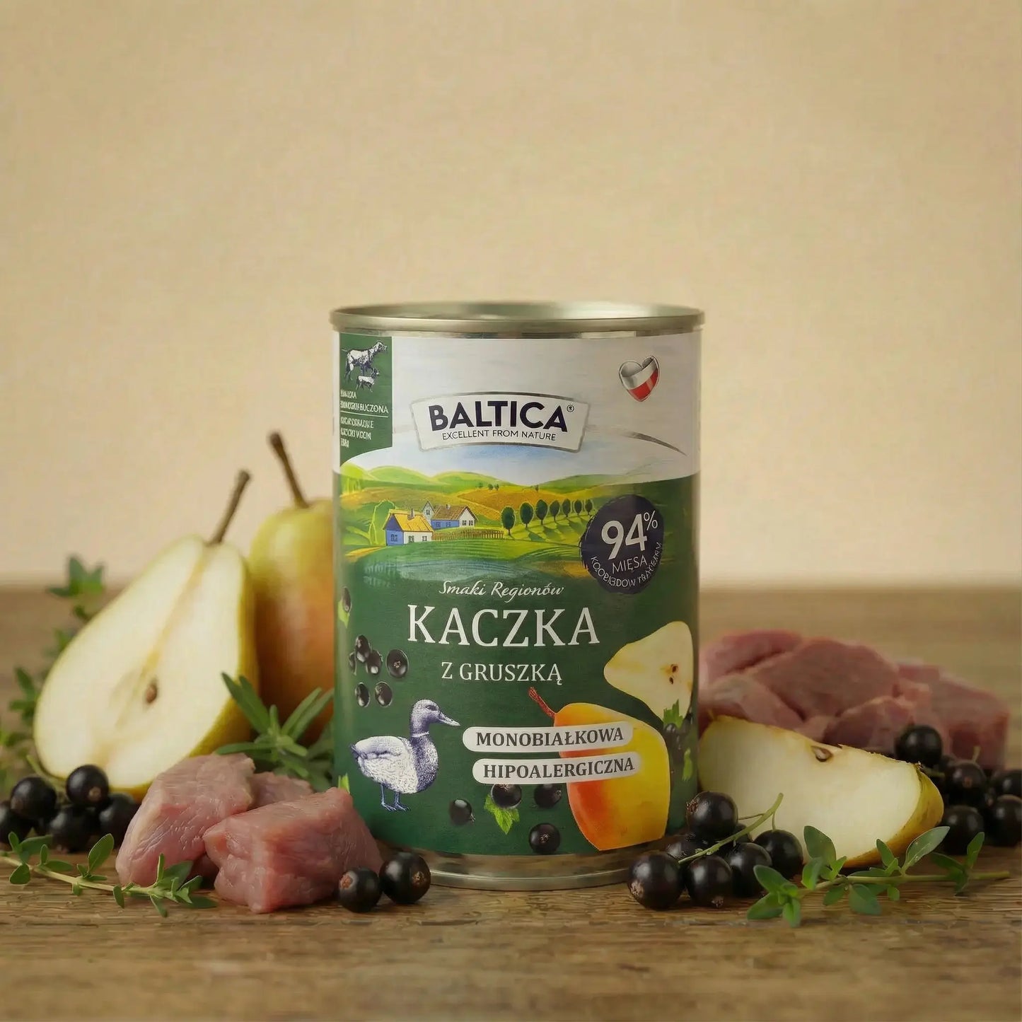 Baltica Kaczka z gruszką 400g