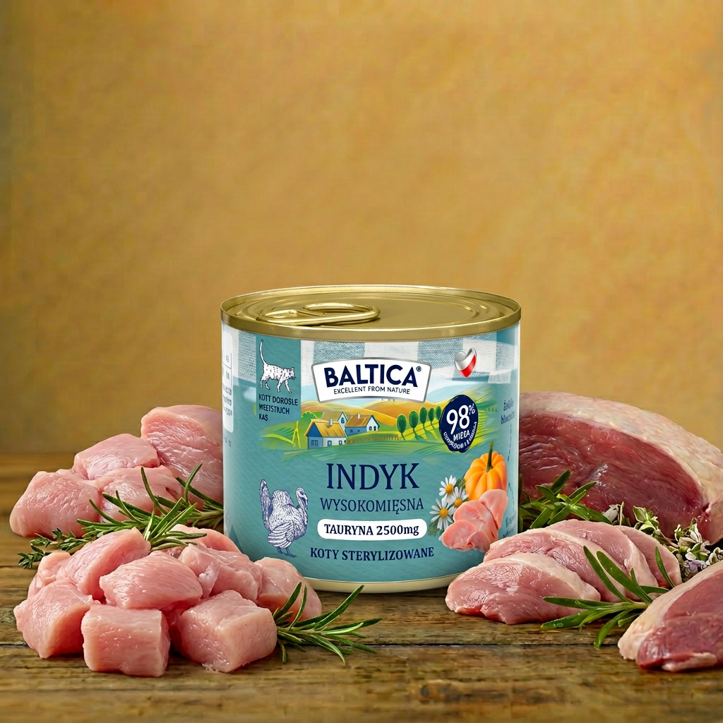 Baltica dla kotów dorosłych Mono Indyk 185g
