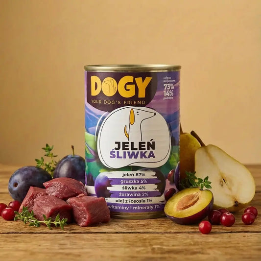 DOGY JELEŃ Z ŚLIWKĄ 400G