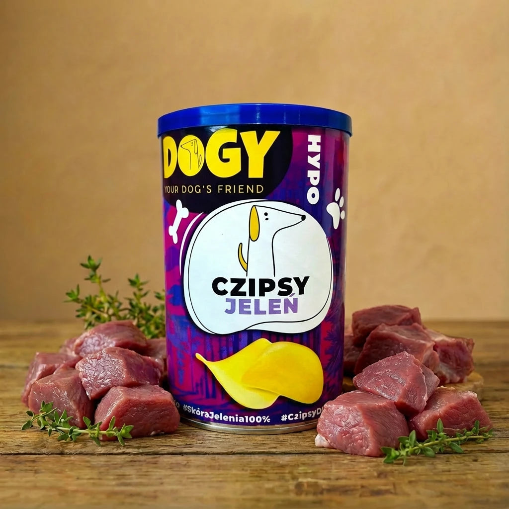 DOGY HYPO - Czipsy z Jelenia dla psa 75g