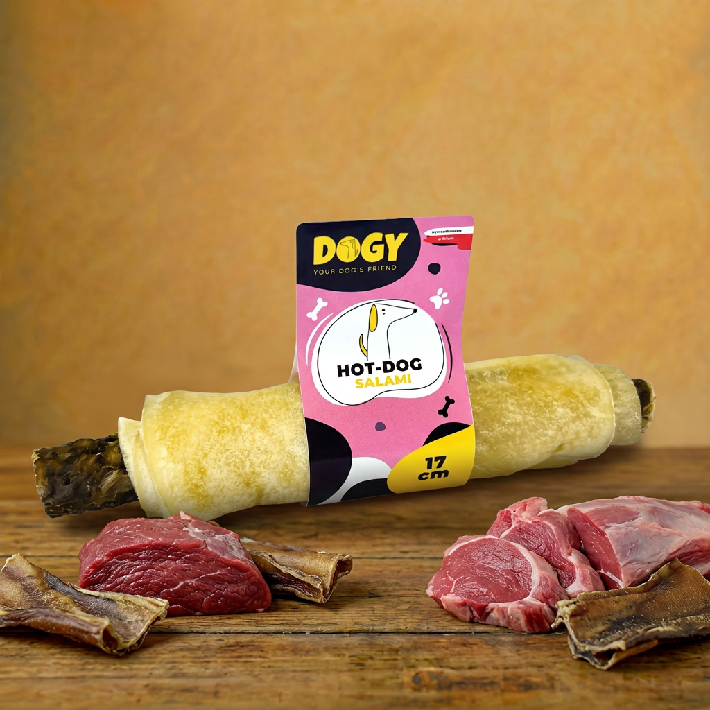 DOGY – Hot-Dog Salami – ze żwaczem 17cm