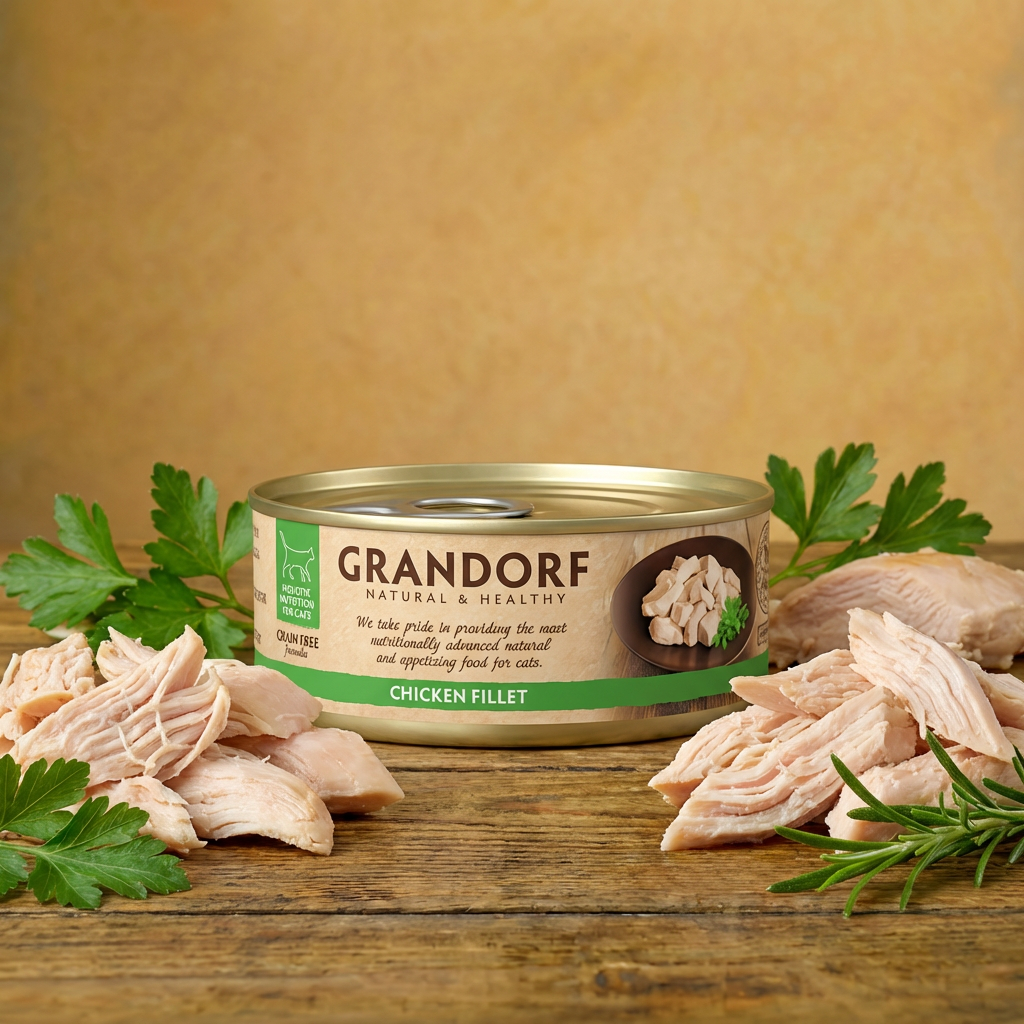Grandorf Chicken Fillet Karma mokra dla kota z kurczakiem 70 g
