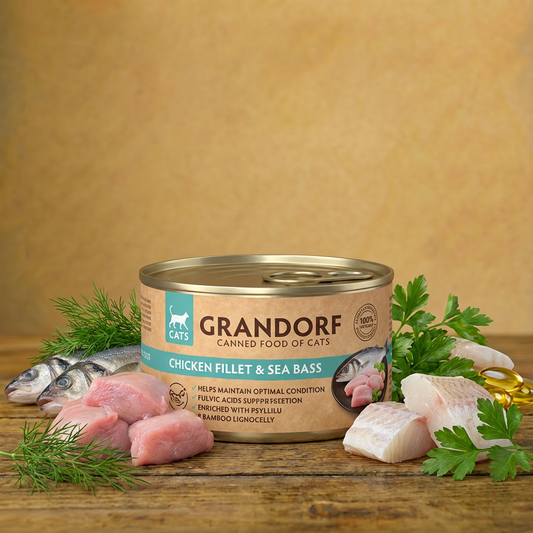 Grandorf Chicken Fillet & Sea Bass Karma mokra dla kota z kurczakiem i okoniem 70 g