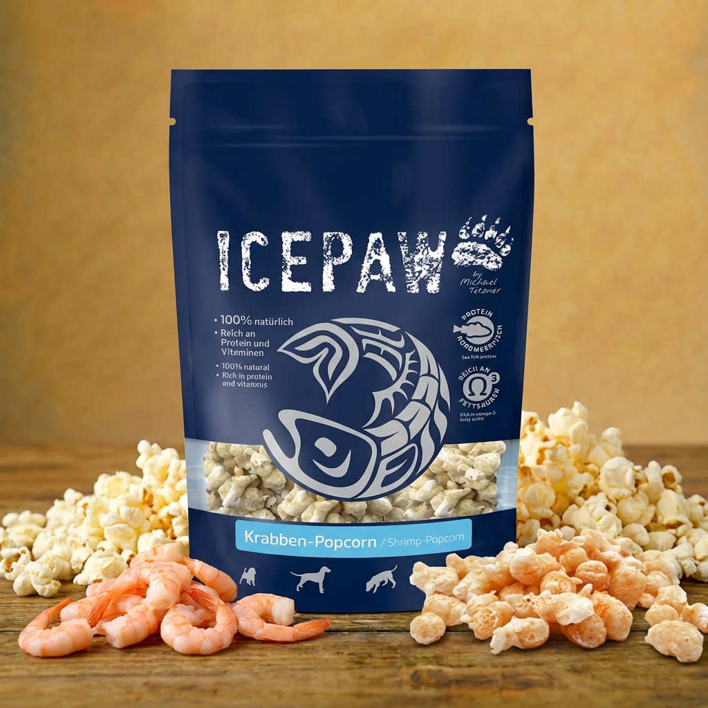 ICEPAW Krabben PopCorn dla psa z krewetkami 90g