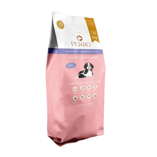 JUNIOR Indyk z królikiem dla szczeniąt 9 kg