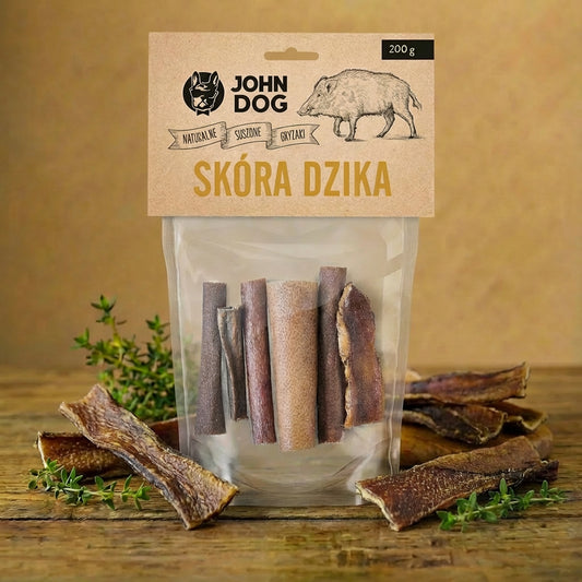 John Dog - Skóra dzika dla psa 200g