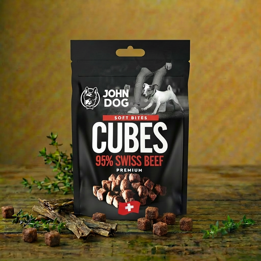 John Dog Koreczki z wołowiny szwajcarskiej dla psa 120g
