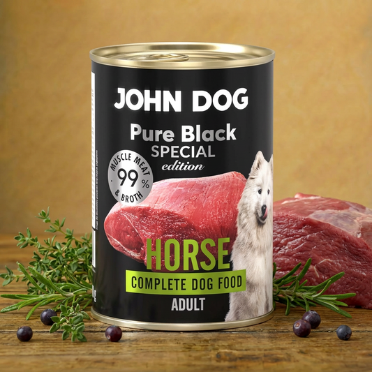 John Dog Pure Black SPECIAL EDITION Adult Konina 400 g