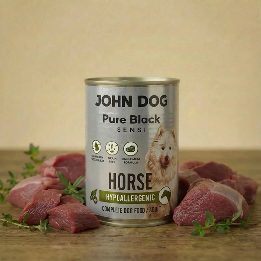 John Dog Pure Black Sensi Hypoallergenic Konina 400g