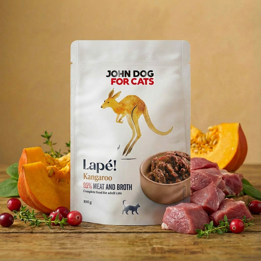 Karma mokra saszetka dla kota Kangur 100 g Lapé John Dog for Cats