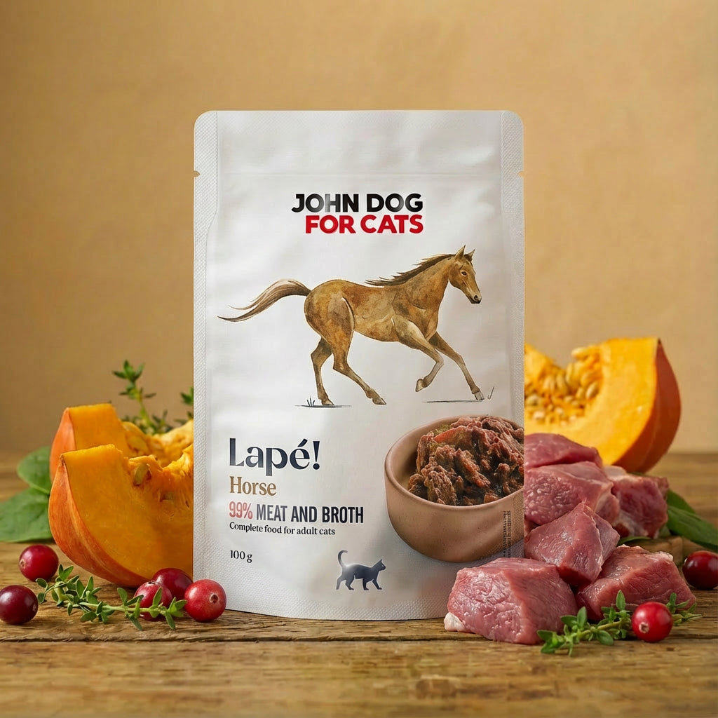 Karma mokra saszetka dla kota Konina 100 g Lapé John Dog for Cats