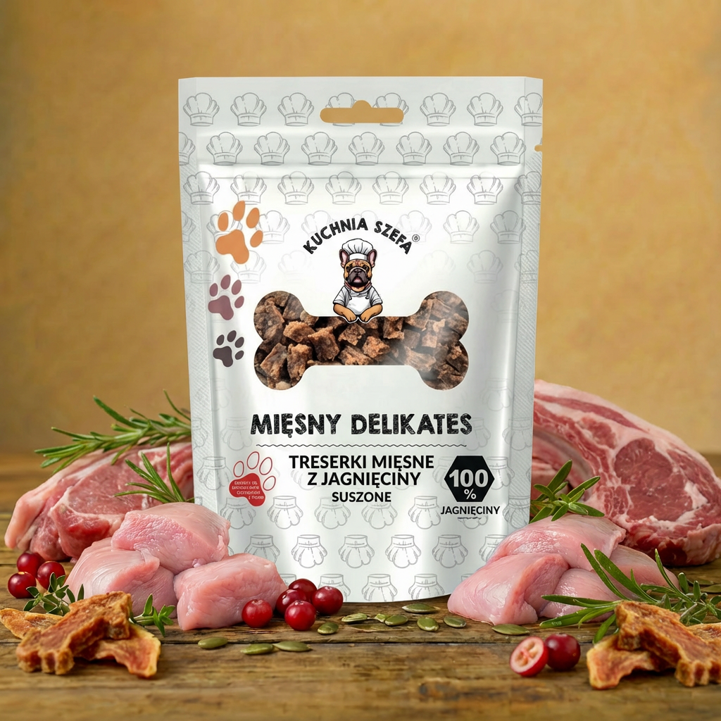 Kuchnia Szefa - Treserki mięsne z jagnięciny suszone 80g
