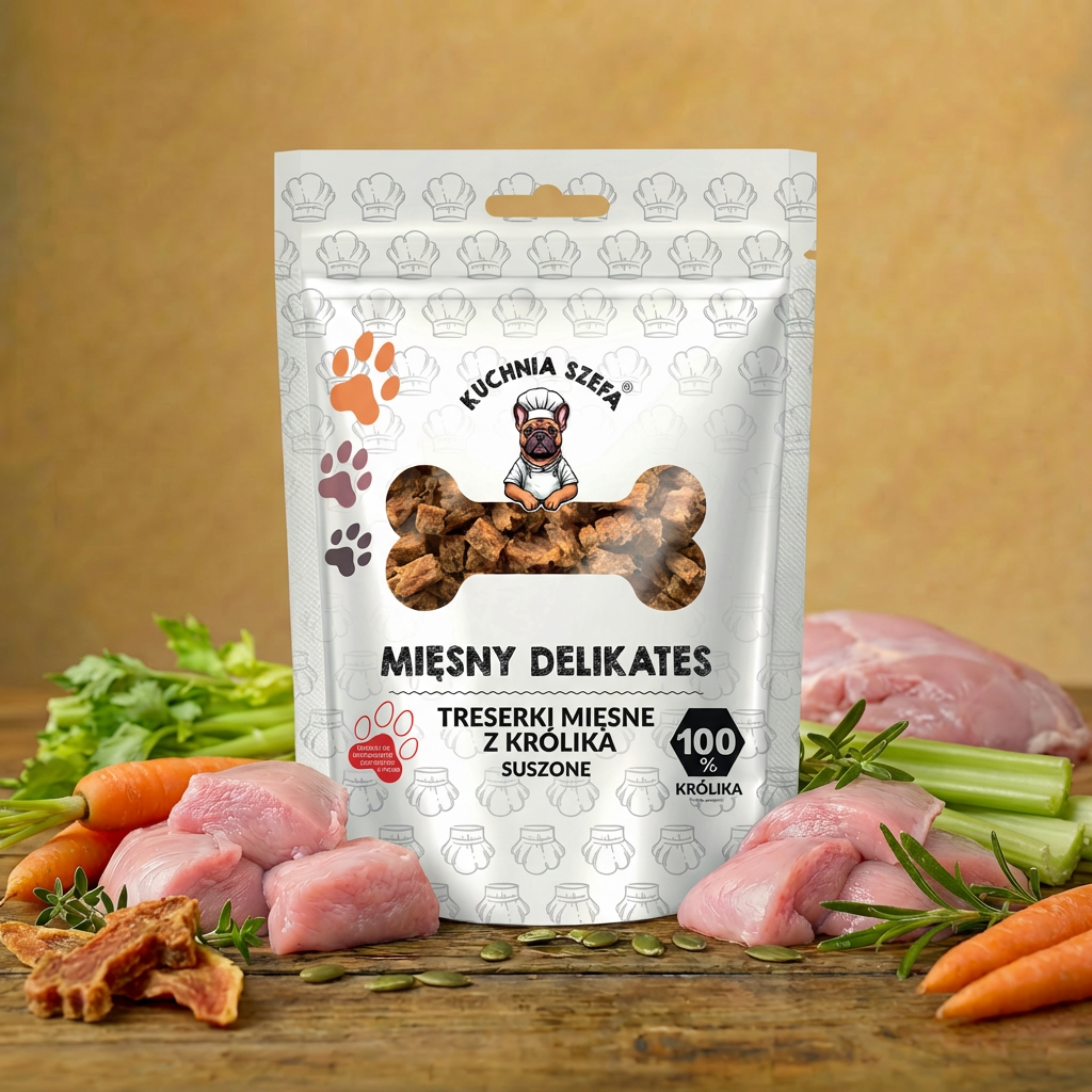 Kuchnia Szefa - Treserki mięsne z królika suszone 80g