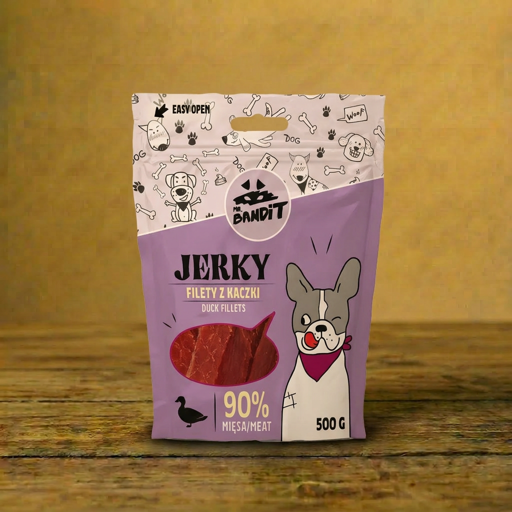 Mr Bandit – Jerky – Filety z kaczki 500g