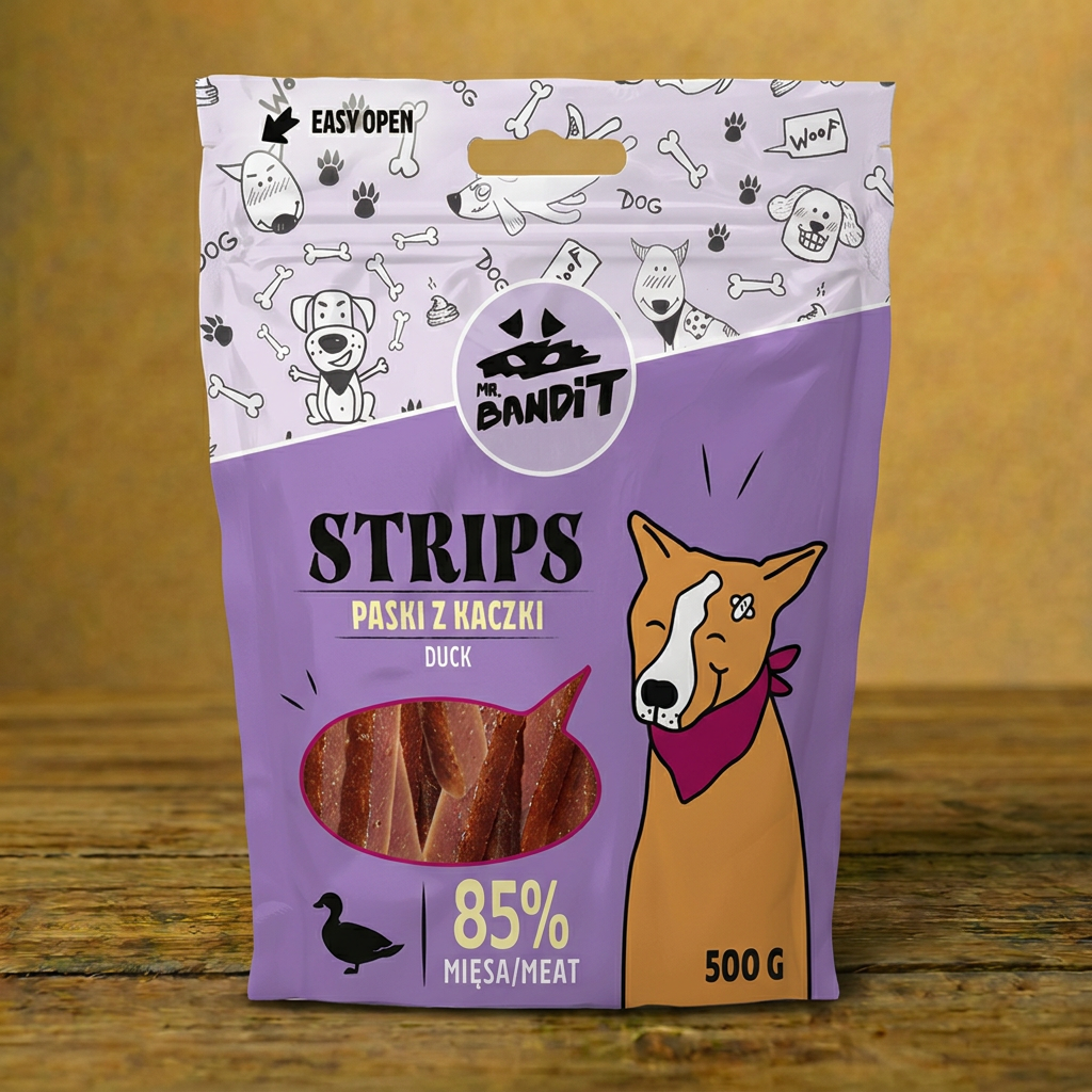 Mr Bandit – Strips – Paski z kaczki 500g