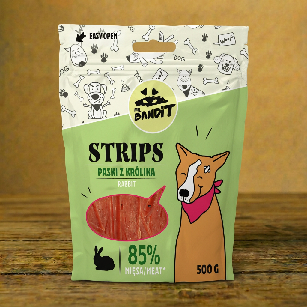 Mr Bandit – Strips – Paski z królika 500g