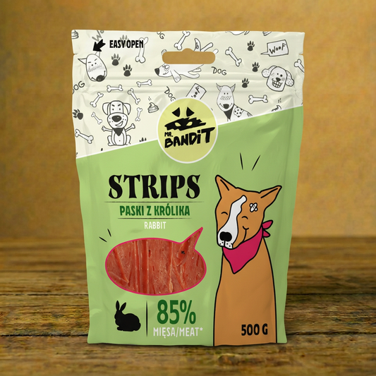 Mr Bandit – Strips – Paski z królika 500g