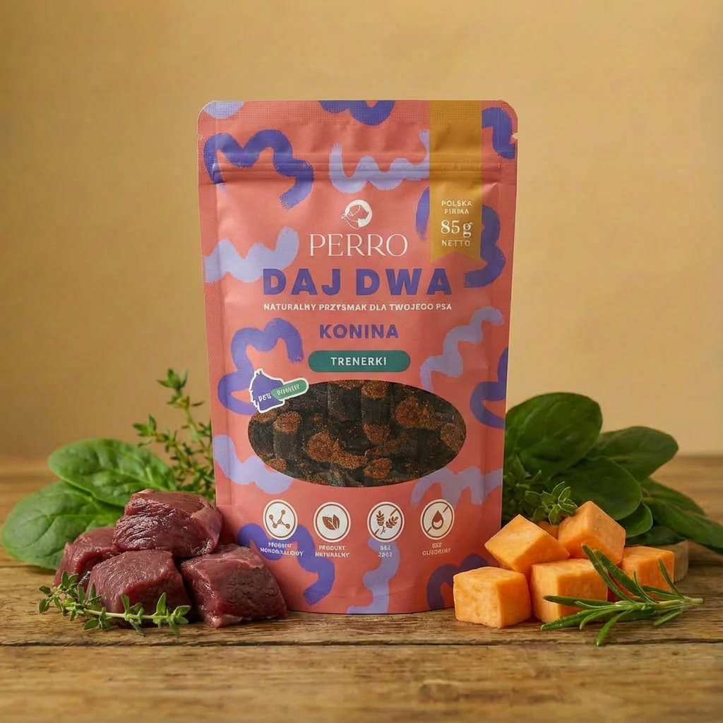 Perro - DAJ DWA Konina dla psa 85g