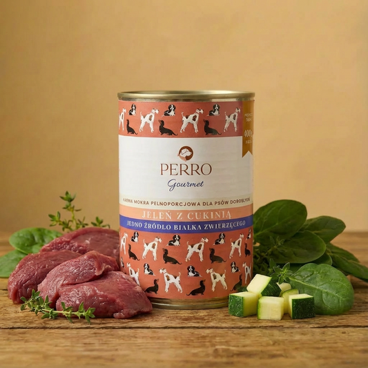 Perro Gourmet Adult-Jeleń z cukinią 400g