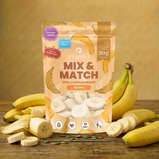 Perro - MIX & MATCH - Banan liofilizowany 20g
