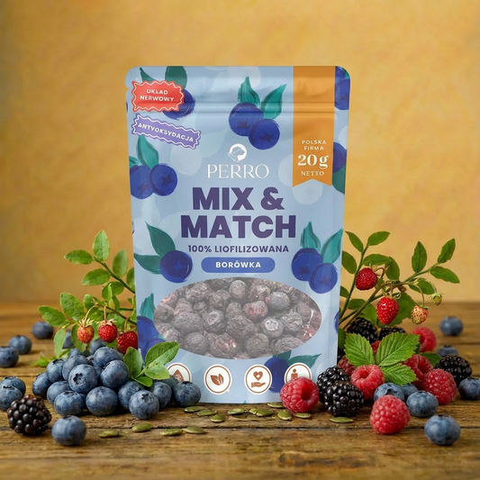 Perro - MIX & MATCH - Borówka amerykańska liofilizowana 20g