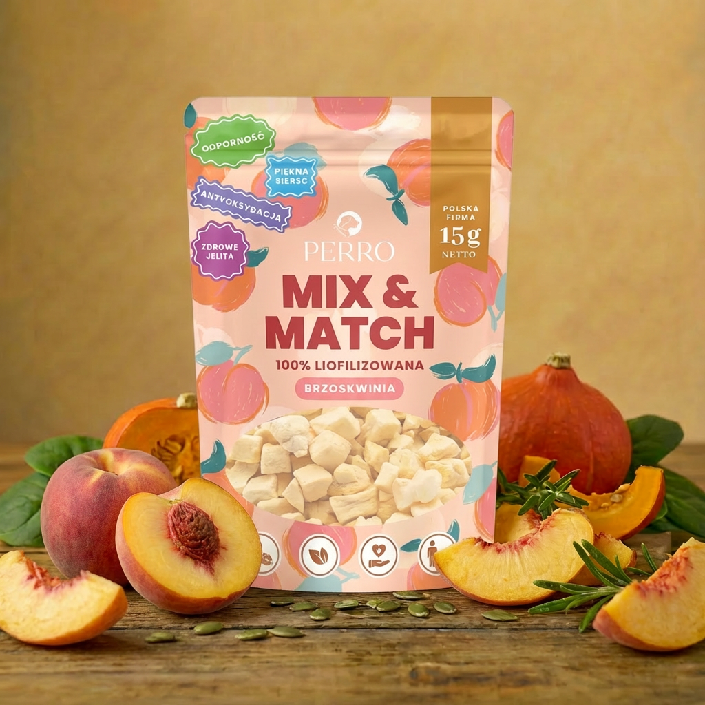 Perro - MIX & MATCH - Brzoskwinia liofilizowana 15g